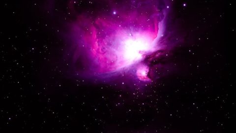 stunning view of the orion nebula in deep space
