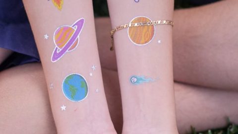 colorful arm tattoo