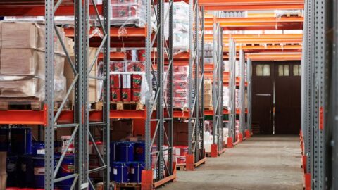 warehouse with concrete floor