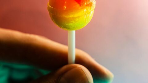 red lollipop